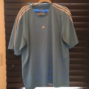 Adidas Light Blue ClimaLite Shirt XL